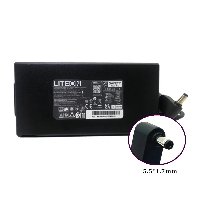 Liteon pengisi daya adaptor AC 19.5V 11,8 A PA-1231-16A 230W asli untuk Laptop Acer catu daya 5.5*1.7mm