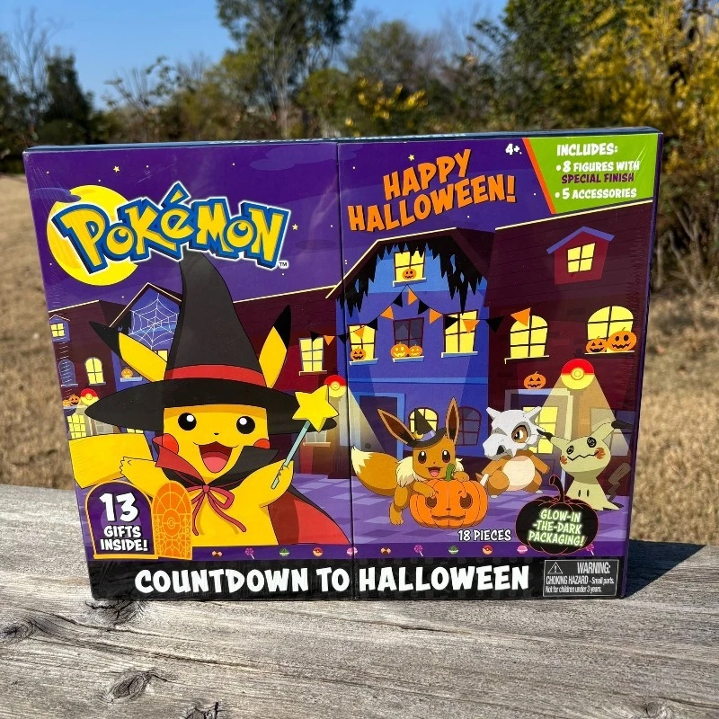 アニメフィギュアポケモンピカチュウイーブイキューボーンミミッキュおもちゃハロウィンシリーズコレクションオーナメント男の子女の子ギフト
