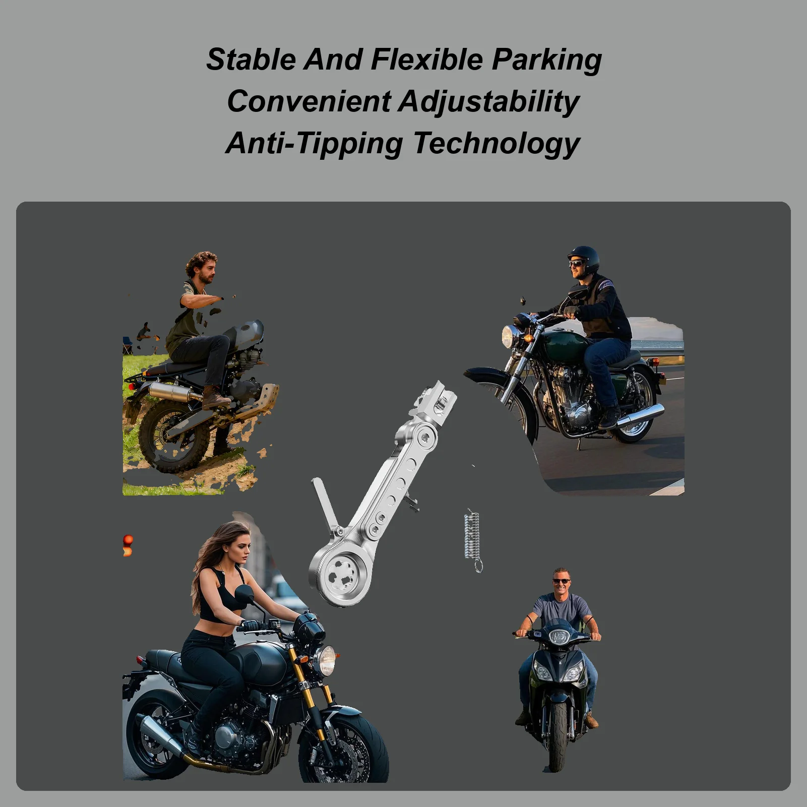 

Dirt Bike Kick Stand Alloy Motorbik Foot Side Support Motorbik Foot Side Support Holder For Men Women Boys Girls Youth Teens