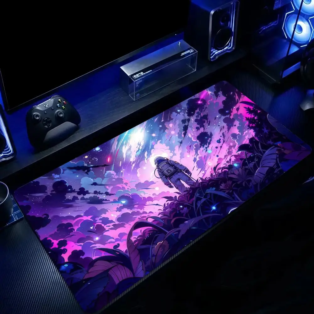 

Fantasy Astronaut Illustration Design large Mouse Pad Desk Mat office mat pc accessories Keyboard Extended pad gaming mousepad