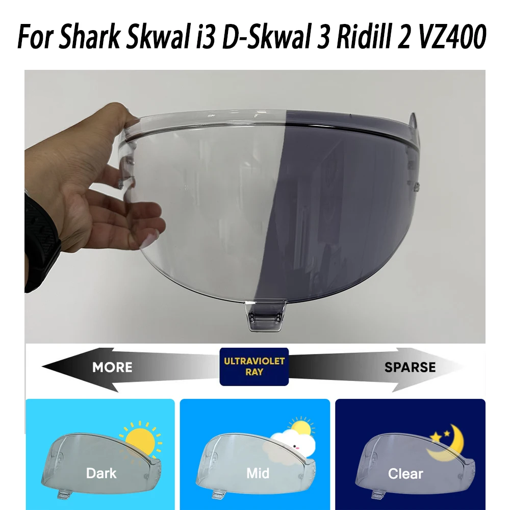 

Мотоциклетный шлем, защитная линза для Shark Skwal i3 D-Skwal 3 Ridill 2 VZ400, фотохромный козырек для шлема