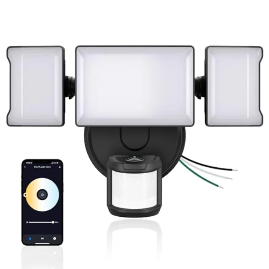 

65W Smart LED Flood Light Outdoor with Motion Sensor 6500LM 2700K-6500K WiFi Security Light Works with Alexa/Google Motion Dete