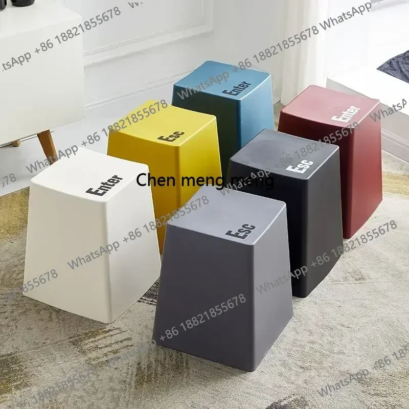 A178  Creative Multi-functional Plastic Thickening Home Living Room Dining Table Personality Keyboard Stool Cooked Glue Simple C
