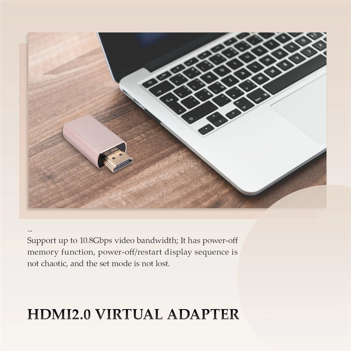 حامل إشارة شاشة بقفل HDMI ، محول افتراضي KVM HDMI2.0 ، eded DDC ، قابس وهمي لمحاكي شاشة HDMI ، حتى 3840X2160
