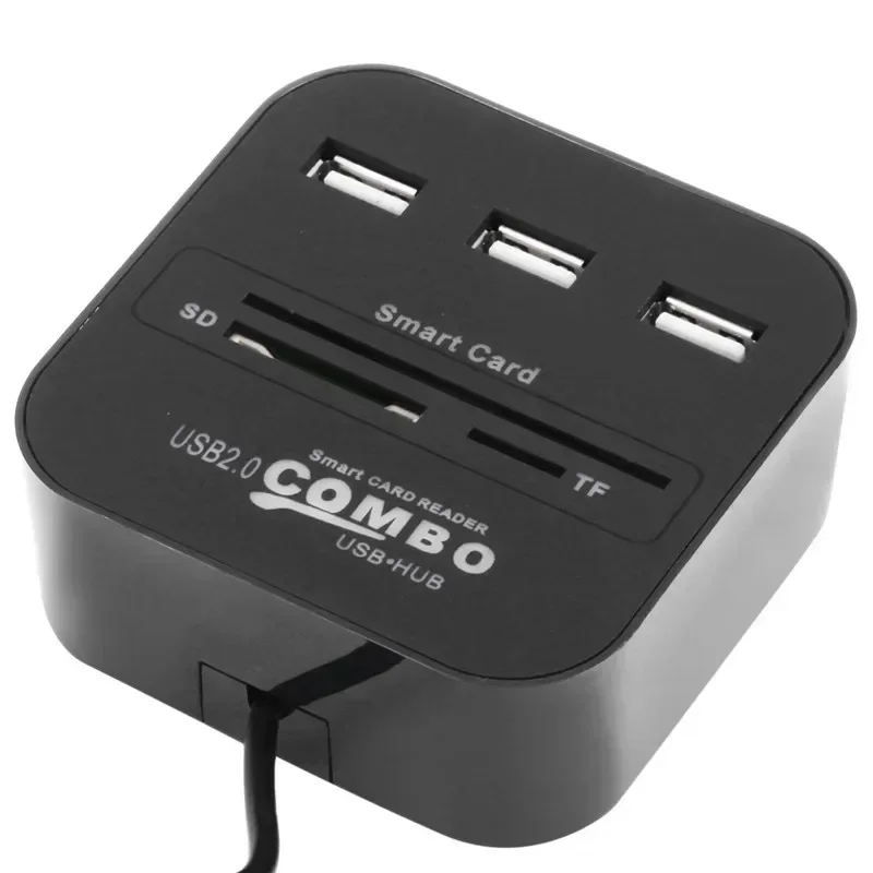 

HUB Card Reader, 3-портовый, IC, SIM, SD, TF, налоговый файл, банковский идентификатор, Smart, CAC, DNI, банкомат