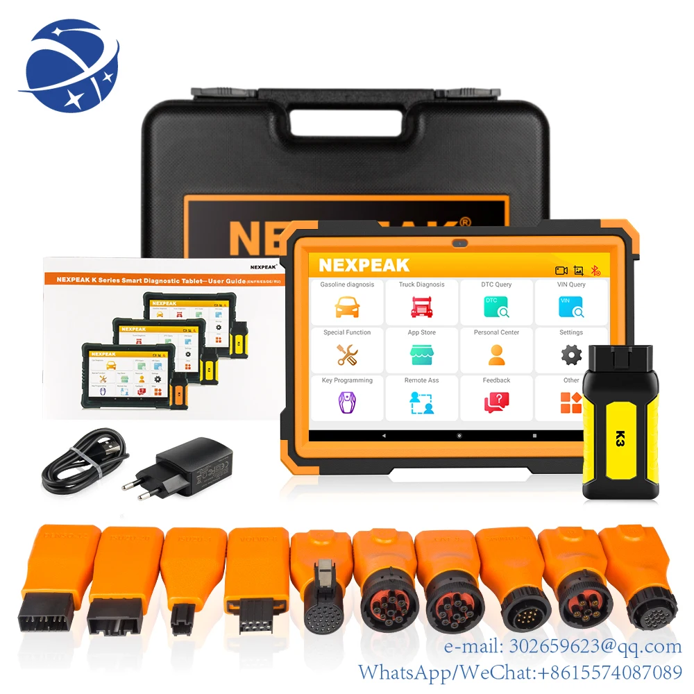 

yyhc NEXPEAK K3 OBD2 Full System Scanner Car & Heavy Duty Diagnostic Tool 18 Special Functions ABS EPB DPF