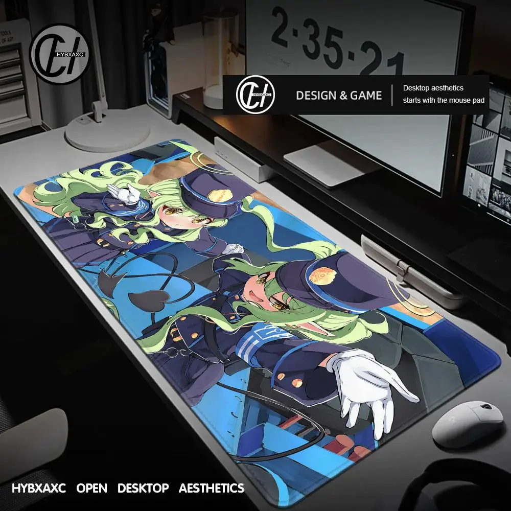 

1200x600 Blue Archive Tachibana Twins Mouse Pad Popular Large Gamer XXL KeyboardMat Oni MouseMat Rubber Desk Mat GamingMousepad