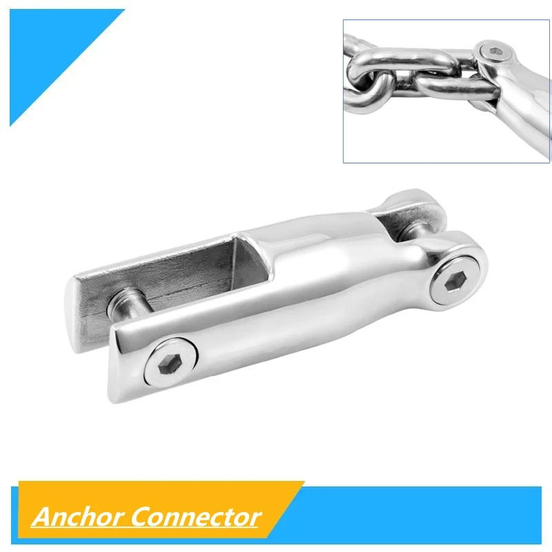 Boat Anchor Swivel Connector 316 Stainless Steel One Section Anchor Connector Anchor Accessories for Boat 6mm-8mm 8mm-10mm Chain