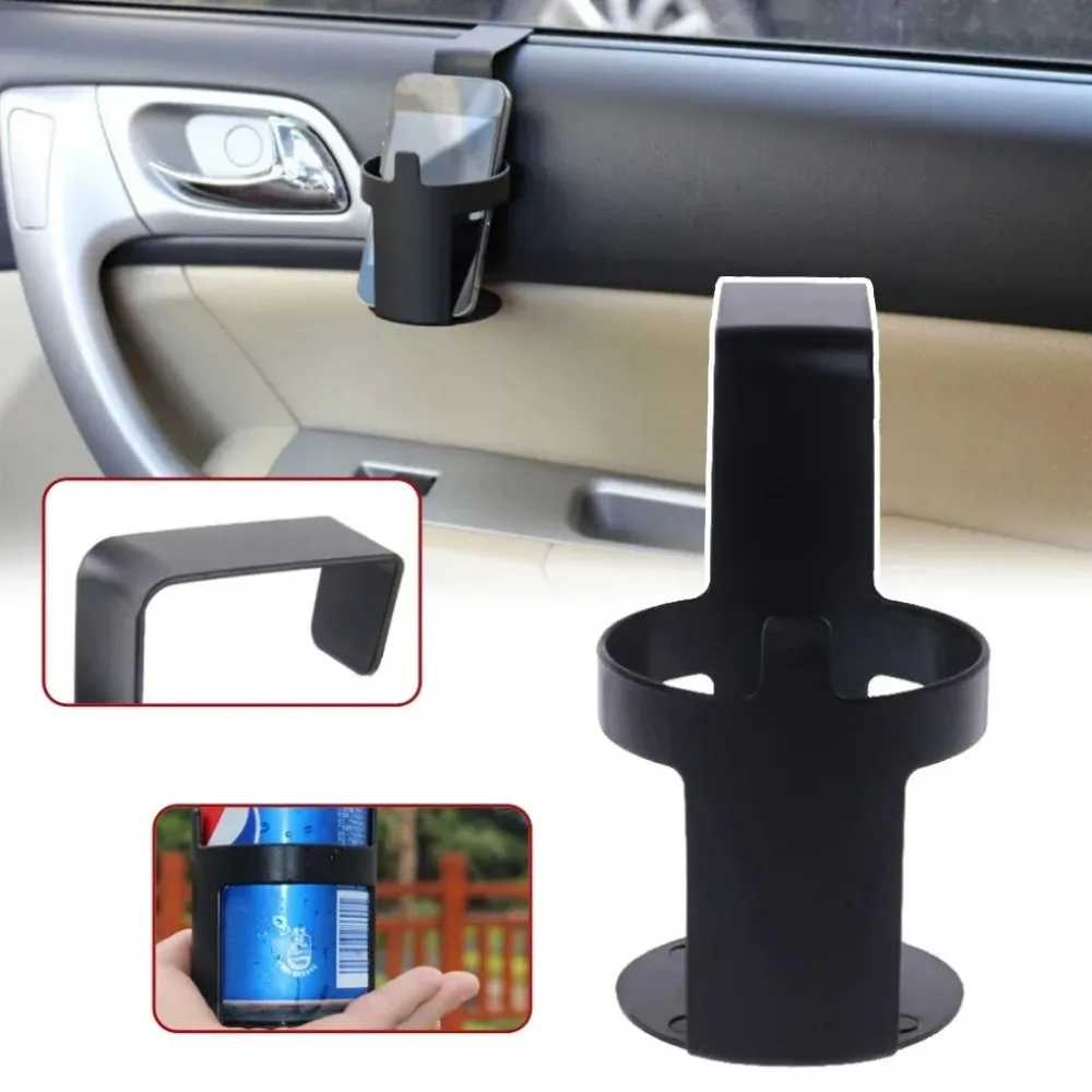 

1pc Auto Interior Accessorie Car Water Universal Bottle Holders Black Car Door Drink Bracket Car Window Organize Storage Rack