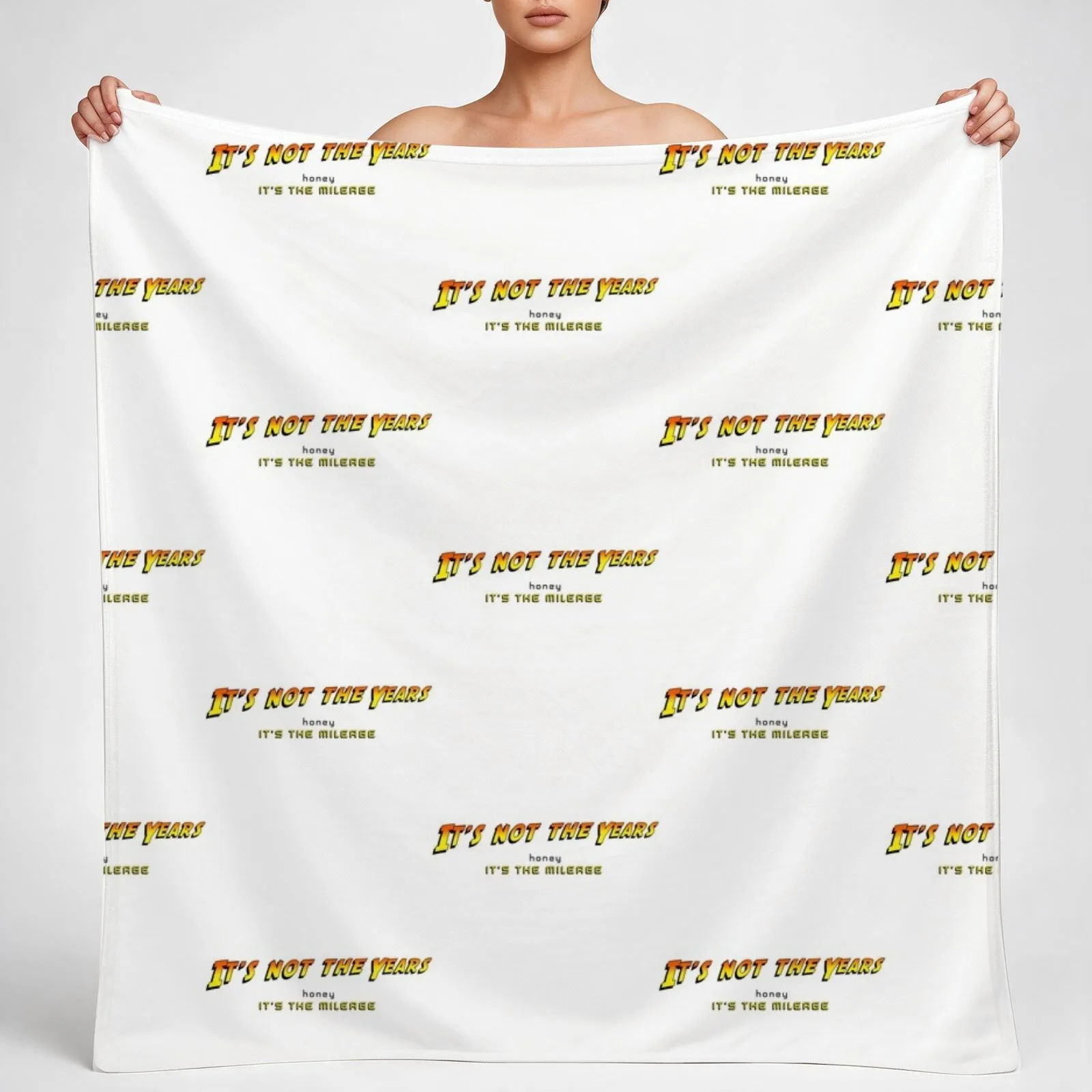 It_s not the years, honey... Throw Blanket couch cozy soft plush fuzzy picnic outdoor blanket