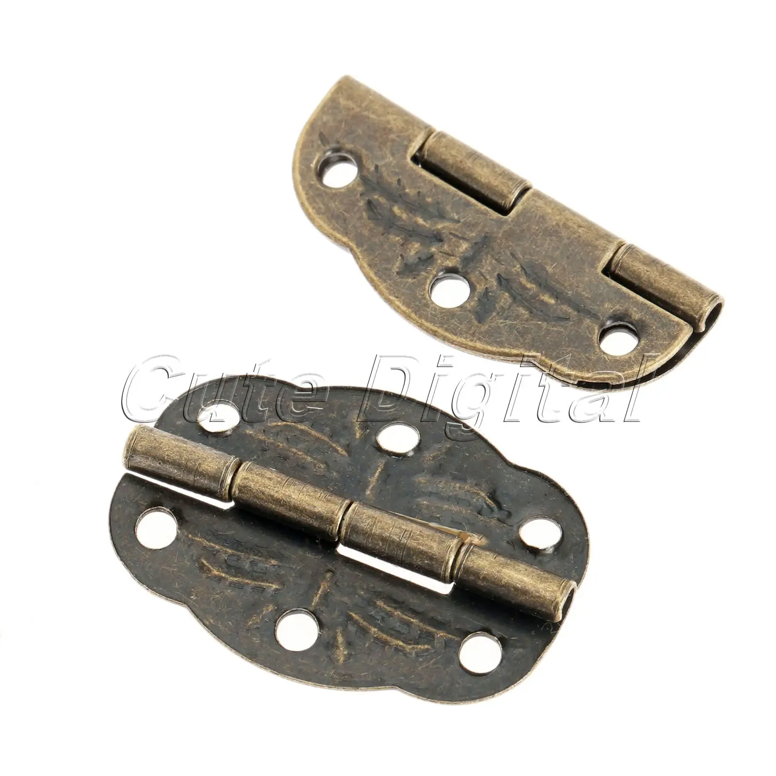 Bisagras Decorativas Antiguas De Aleación De Zinc Bisagras De Caja Vintage Hardware De Caja De Joyería Para Cajas De Madera Gabinetes 20 Set