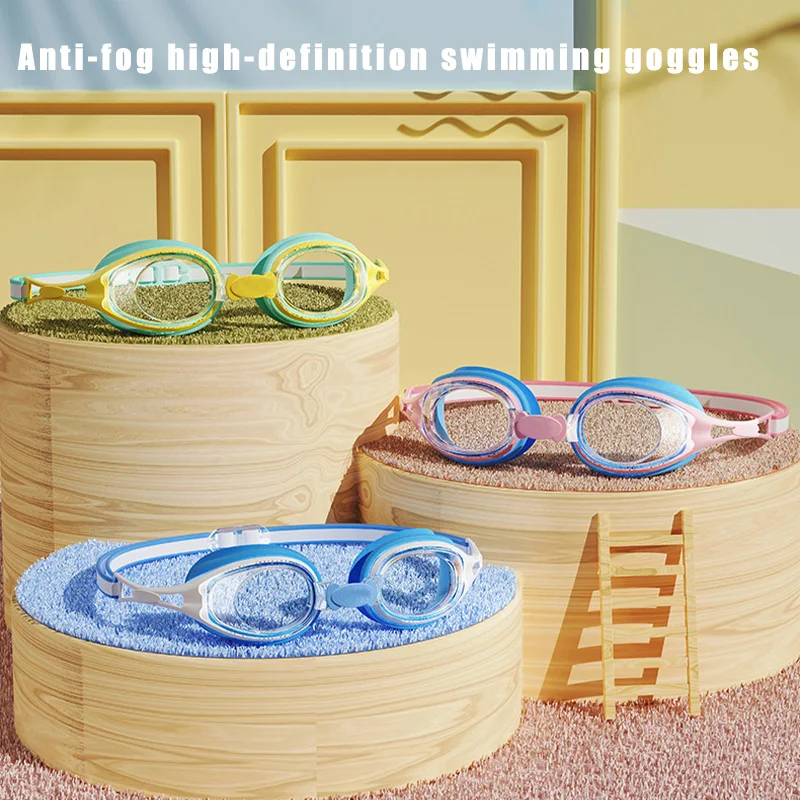 Swimming Goggles For Kids Youth Age 3-14 Years Old Anti-fog 100% UV Protection Clear Vision No Leaking Quick Adjustable Strap