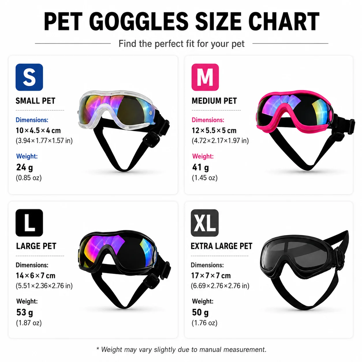 Dog Goggles with Individual Pa - Sunglass Retainer Cord 评论和价格