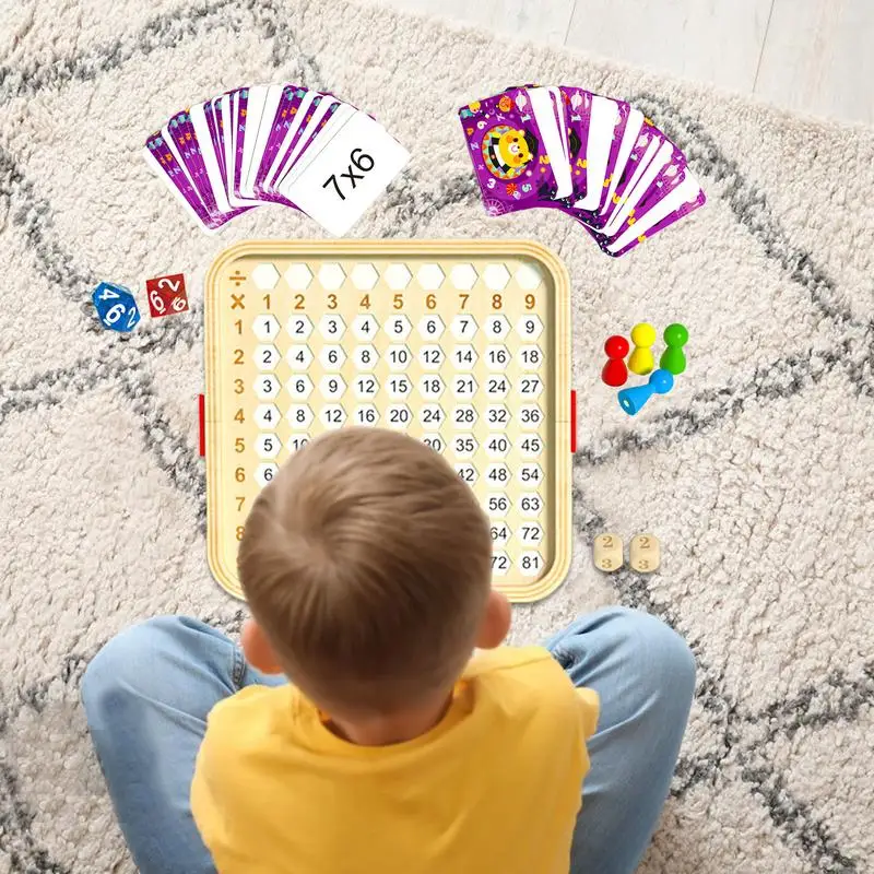 

Multiplication Table Toy Wooden Educational Math Table Board 2 In Kindergarten Games Multiplication Charts Board Games For Kids