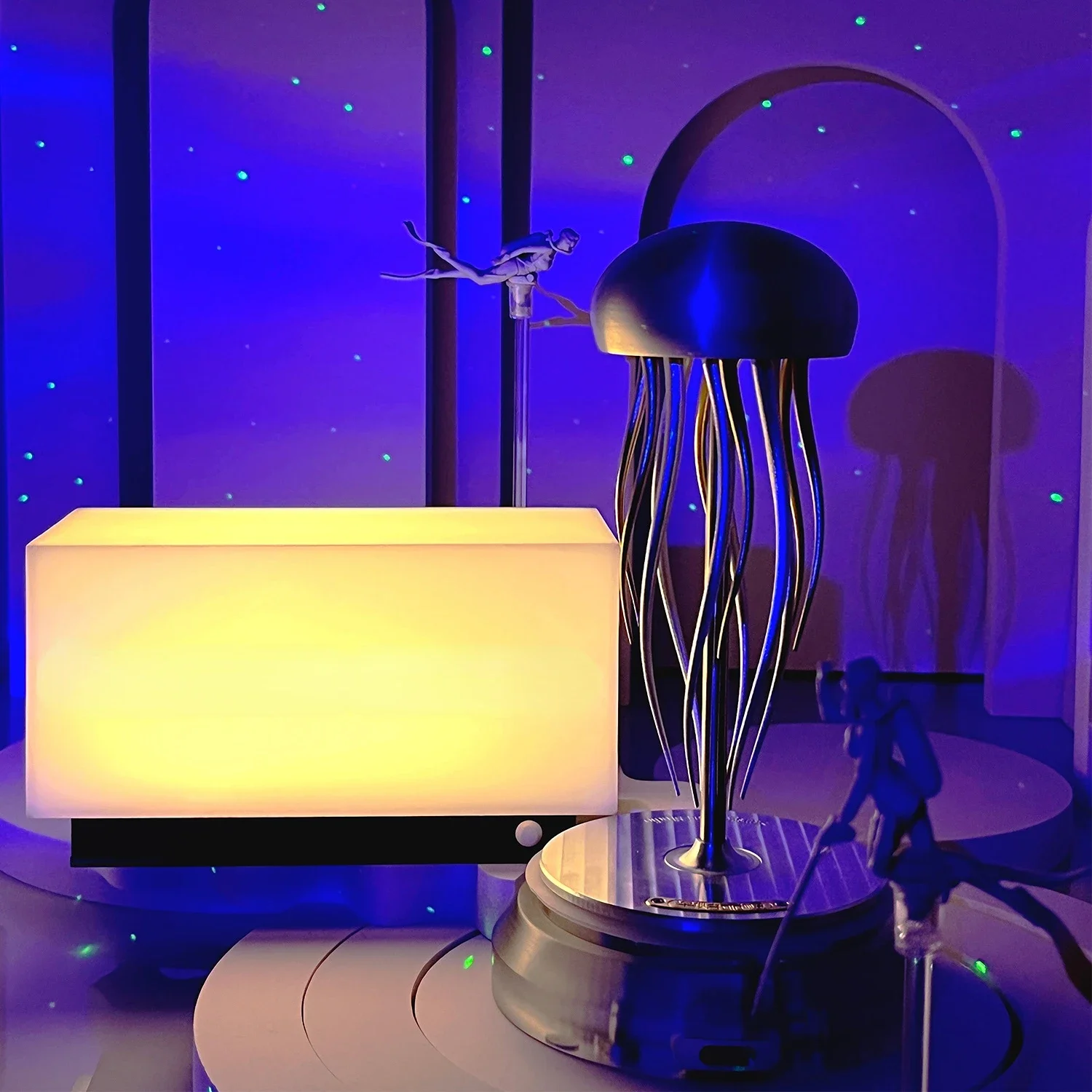 Ornamenti meccanici per meduse in metallo