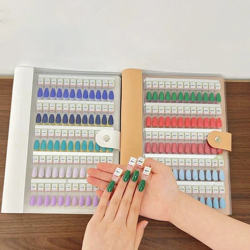 แผ่นสีทาเล็บแม่เหล็ก สมุดตัวอย่างสีอะคริลิค ตัวอย่างกาวทาเล็บ อุปกรณ์แสดงตัวอย่างสีทาเล็บ แผ่นแสดงตัวอย่างสไตล์การแต่งเล็บ