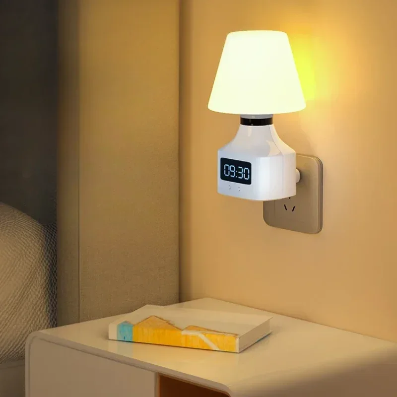 مصباح تحكم في كلمة المرور بصوت AI ، جهاز تحكم عن بعد ، تنظيم الساعة ، غرفة النوم ، رأس السرير ، ضوء النوم ، تنشيط النغمة ، تركيبات المكونات #5