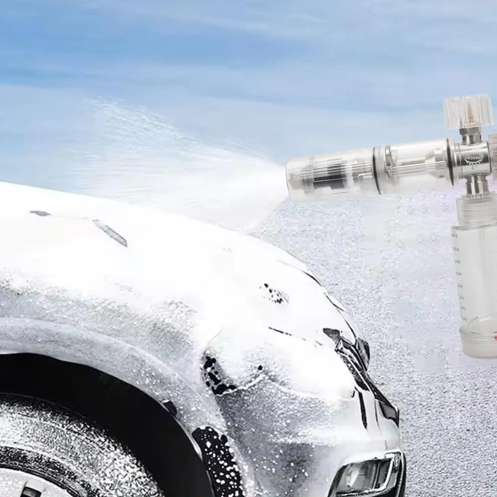 

100ml Adjustable Water Foam Pot With 1/4 Inch Quick Connector Soap Foam Spray Bottle Pressure Washer Gun For Car Wash I5X3