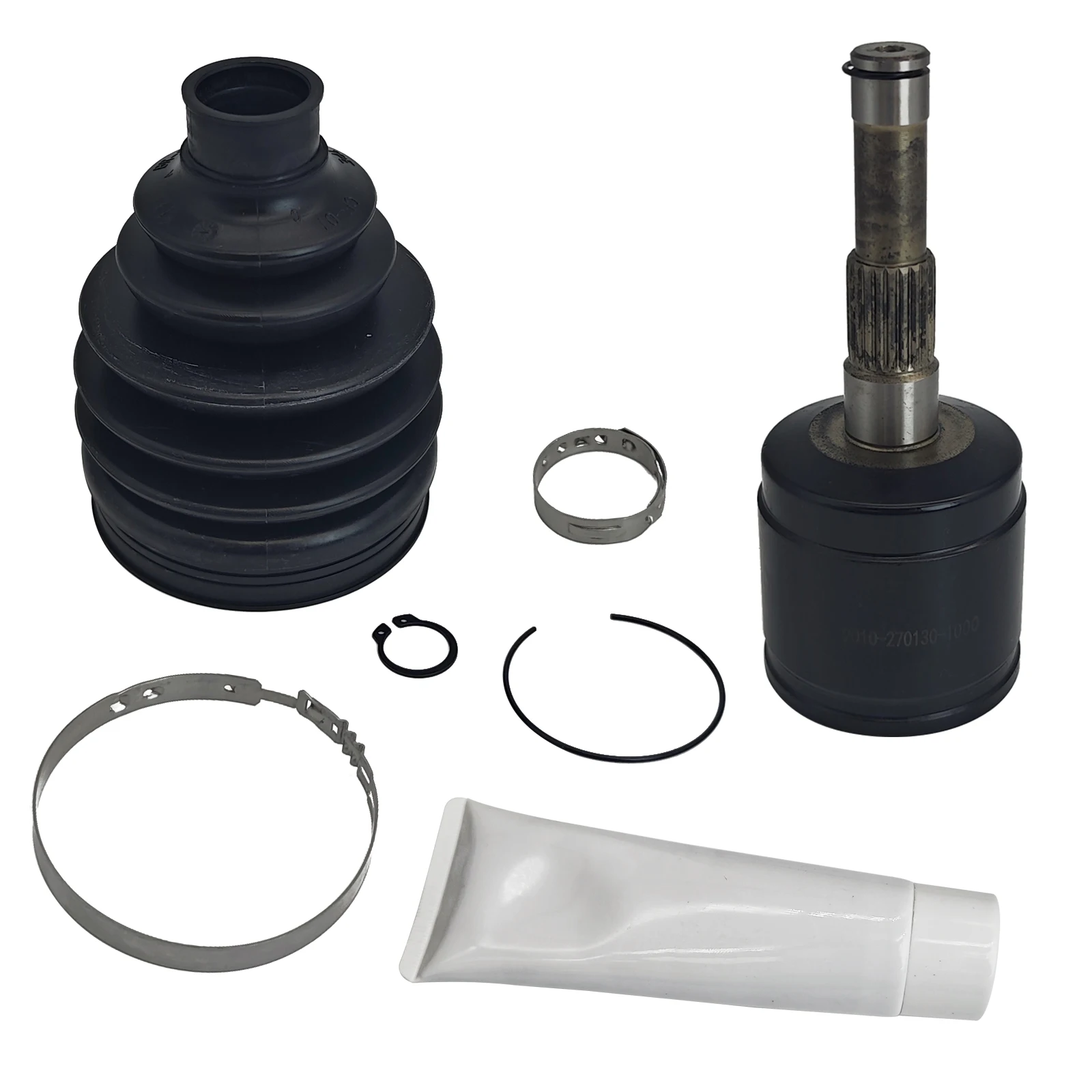 Kit de Rodamientos de Extremo de Eje de Transmisión Delantero y Trasero con Junta Homocinética Exterior y Funda de Goma para CF 500 600 625 OE 9010-270130-1000F, Piezas para ATV UTV