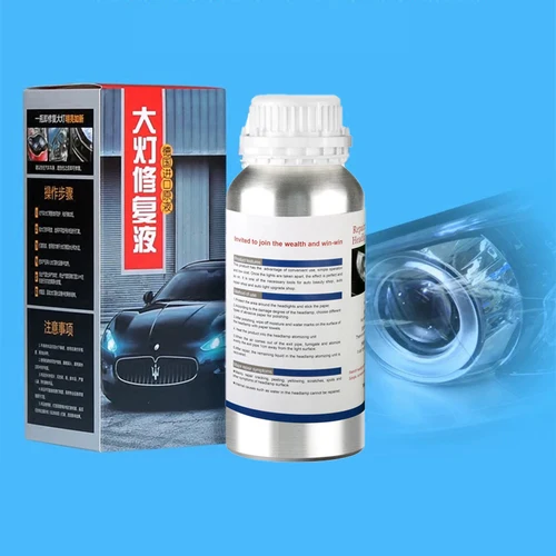 Imagen 2 del producto Líquido de restauración de faros de coche, evaporador de pulido de faros de coche, productos químicos líquidos, 800ml