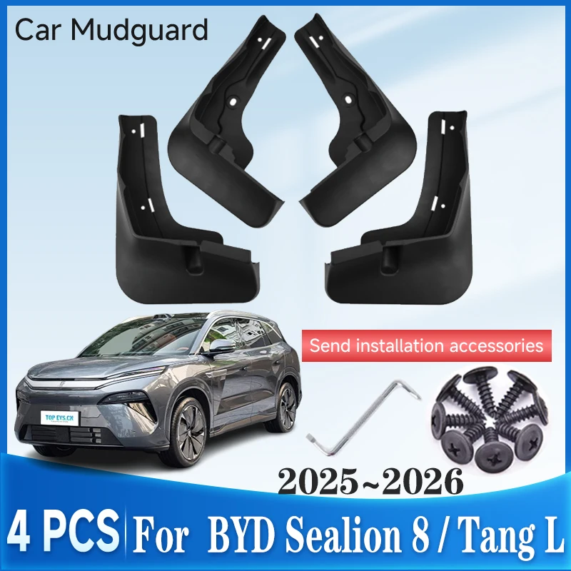 

Car Mud Guard For BYD Sealion 8 Tang L 2025 2026 Front Rear Splash Mudguard Wheel Protector New Upgrade Fenders Car Accessories