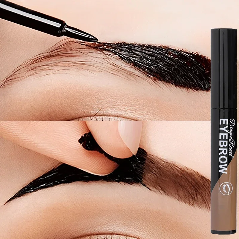 Black Brown Tearing Dye Eyebrow Cream Makeup Waterproof Without Blooming Semi-Permanent Natural Eyebrows Enhancer Cream Cosmetic