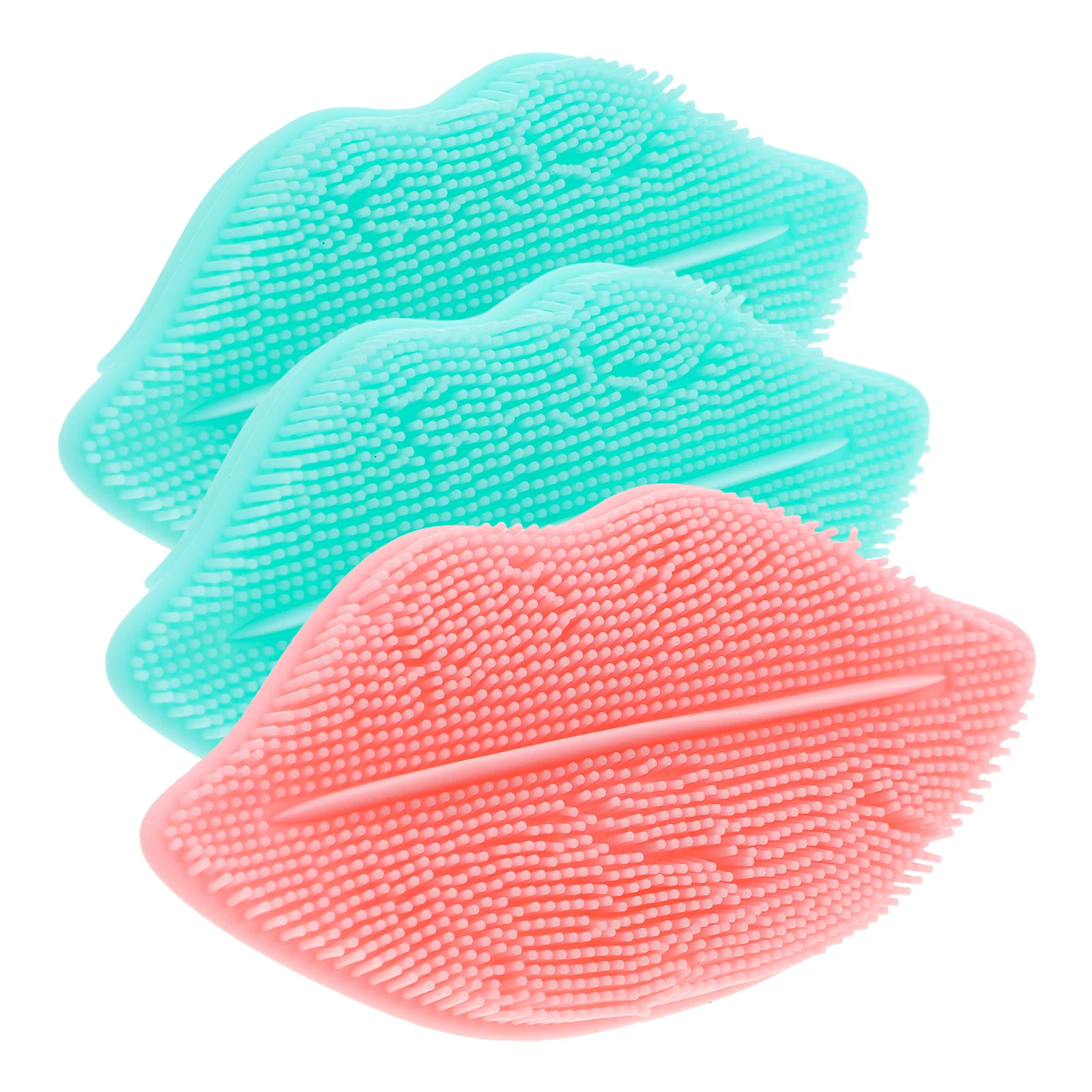 3-delige siliconen lippenborstel exfoliator gezichtsscrubber voor gezicht mini draagbare silicagel reiniging man miss