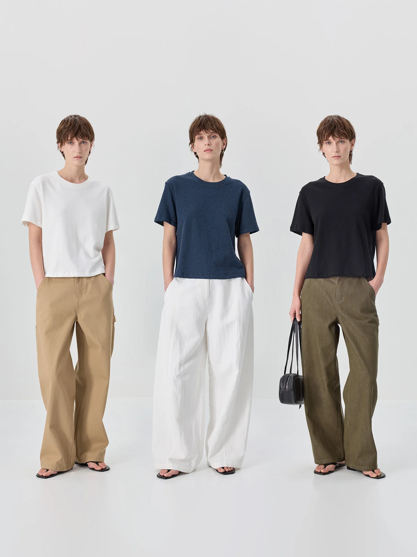 

Мягкая, удобная, из чистого хлопка, белая футболка с коротким рукавом и круглым вырезом, базовая футболка, простой универсальный топ для женщин, весна-лето