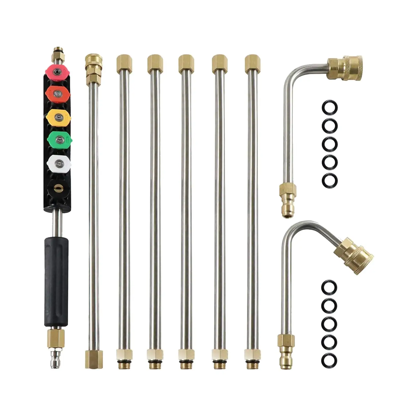 

Удлинитель для мойки высокого давления из нержавеющей стали с насадкой для чистки днища, для мытья заборов и окон