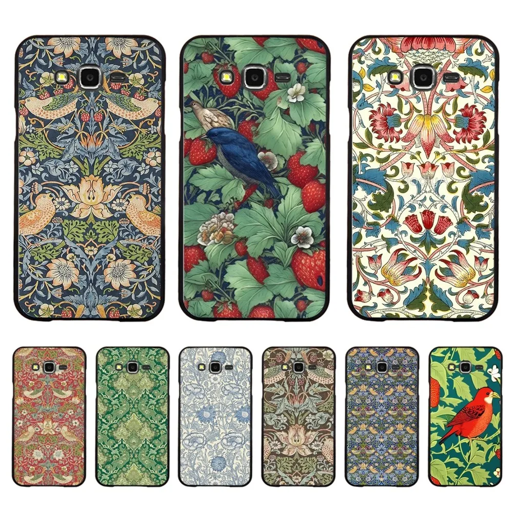 William Morris Strawberry art Phone Case For Samsung J 7 plus 7core J7 neo J6 plus prime J6 J4 J5 Mobile Cover