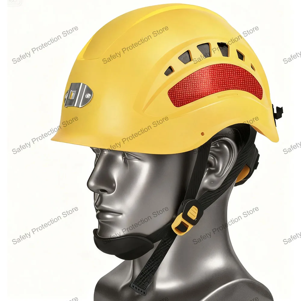 Construction Safety Helmet with Headlight Holder Miners ABS Vented Hard Hat Industrial Work Safety Cap Mining Head Protection