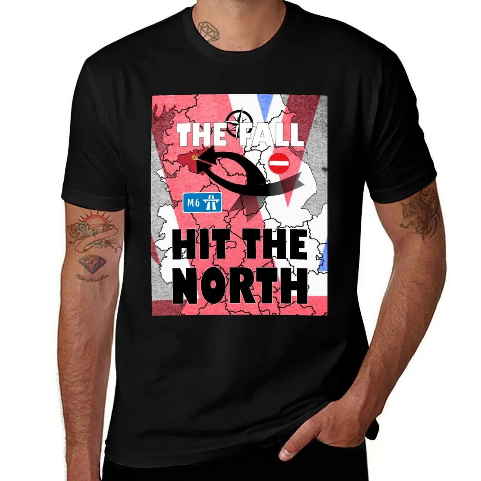 The Fall - Hit The North. T-Shirt vintage clothes customs design your own for a boy big and tall t shirts for men