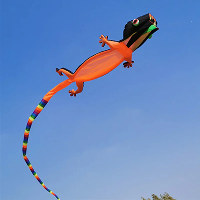 Gecko Kite Soft Inflatable Kite Color Animal Kite Outdoor Sports Flying Toy High Quality Adult Single Line Kite