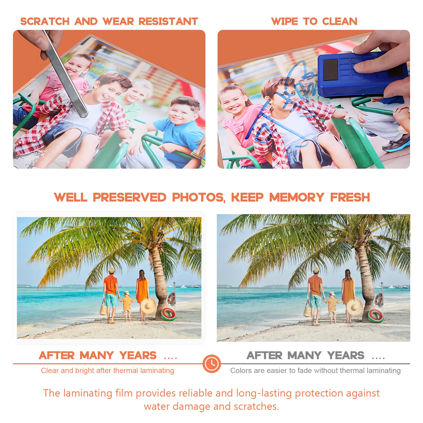 

100Pcs Waterproof Lamination Film for Cards Menus Worksheets Id Protection Anti Scratch Heavy Duty Portable Laminating Supplies