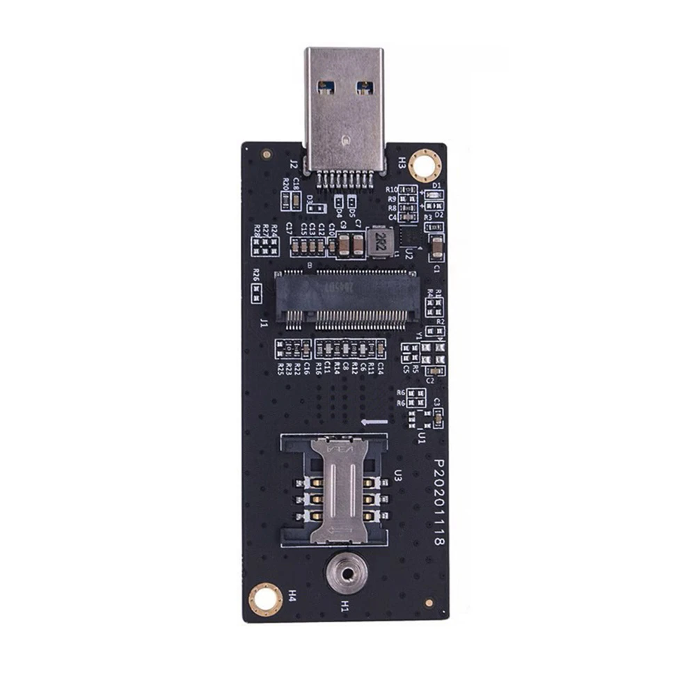 Cbalecc USB 3.0 Adapter Riser Card to NGFF M.2 Key-B WWAN w SIM Slot Wireless Module Modem Card for 3G/4G/5G LTE