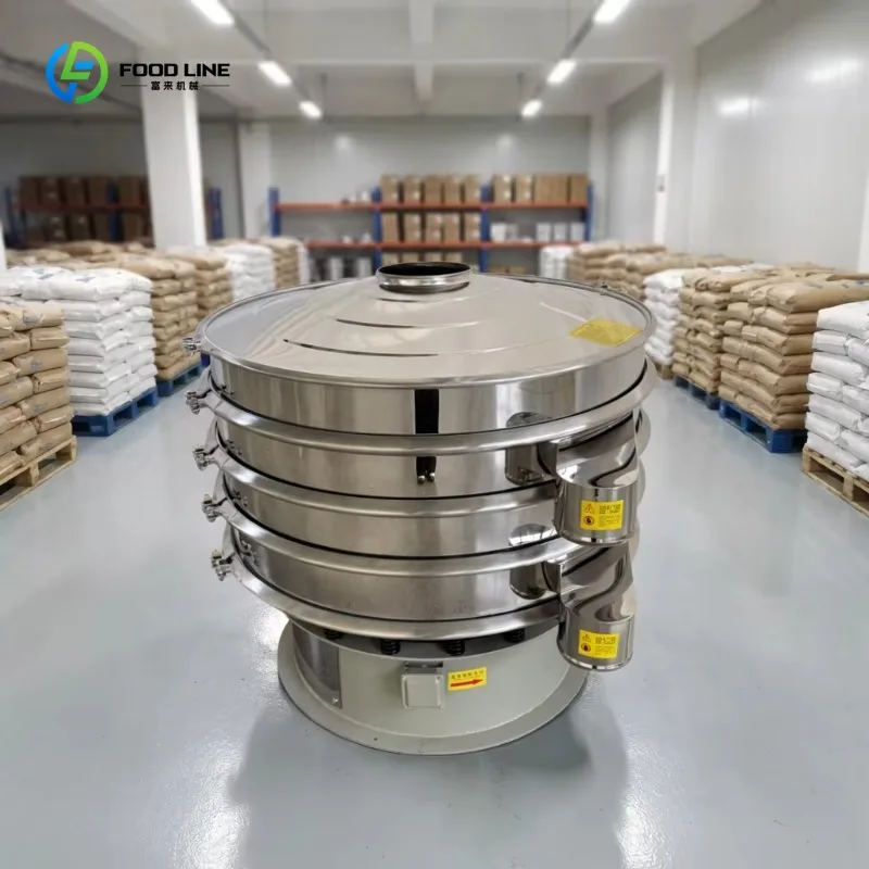 Food Grade Vibrating Screen Powder Granule Fine Sieving Industrial Sieve Commercial Sale Support Custom