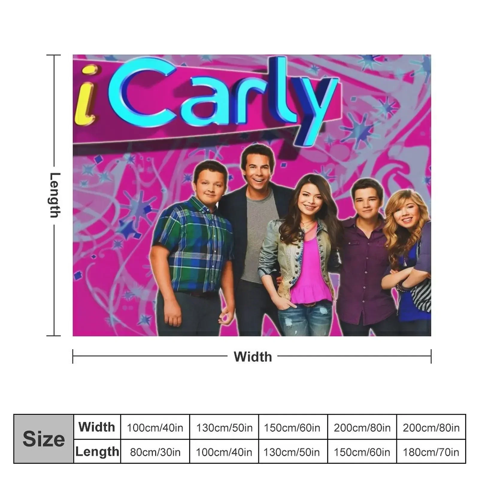 icarly family Throw Blanket For Sofa Thin Designers Blankets