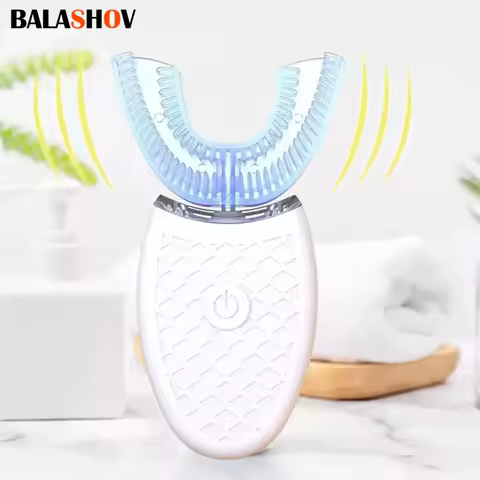 U Shape Degrees Intelligent Electric Toothbrush Sonic Automatic Tooth Brush 360 Degree Cleaning USB Charge Waterproof Toothbrush