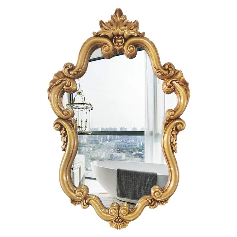 

American retro hanging mirror, European modern bathroom mirror
