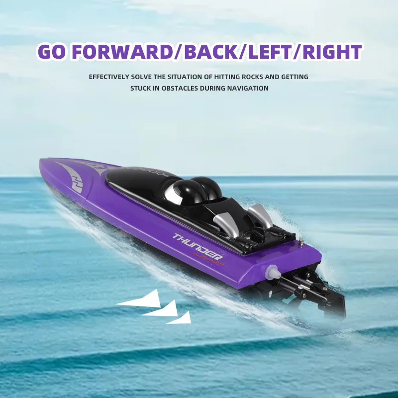 2.4G Radio Rc Boat 25Km/h High Speed Racing Boat Speedboat Remote Control Ship Water Game Waterproof Remote Control Boat Toy