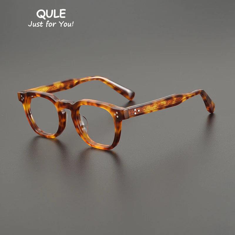 

Top Quality Japanese Designer Brand Glasses Frame Women Acetate Retro Square Myopia Reading Progressive Prescription Handmade