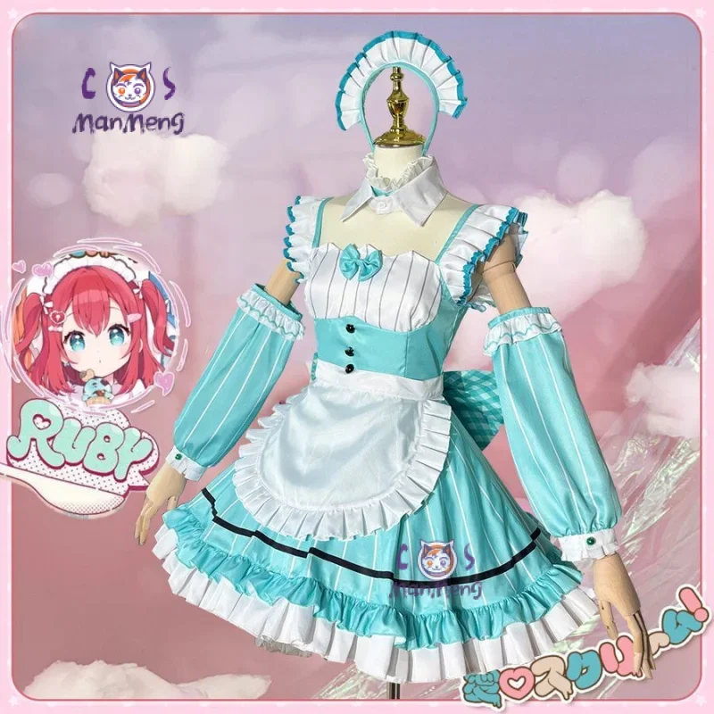 Вакана Шики Ухара Аюму Руби Куросава LoveLive!Саншайн! Костюм для косплеяAiScReam на Хэллоуин, милое платье горничной Лолиты для девочек