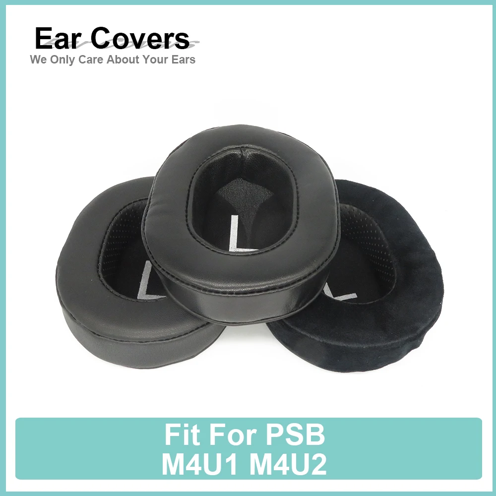 Earpads For PSB M4U1 M4U2 Headphone Earcushions Protein Velour Sheepskin Pads Foam Ear Pads Black Comfortable