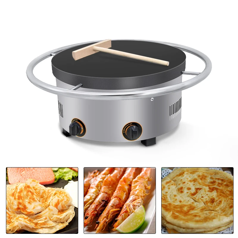 Non stick pan easily clean Commercial Crepe Maker Gas Nonstick Crepe Cake Machine Electric Pancake Maker with vents