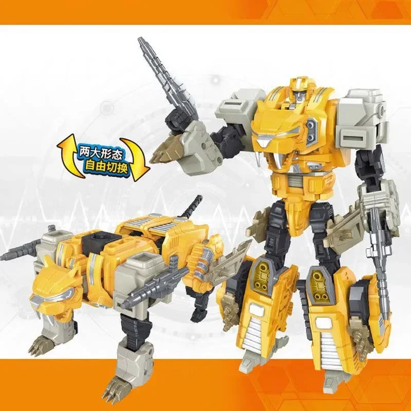 Transformation 6 IN 1 Predaking Action Figure Collectible Model Figures Toy for Kids Birthday Gift