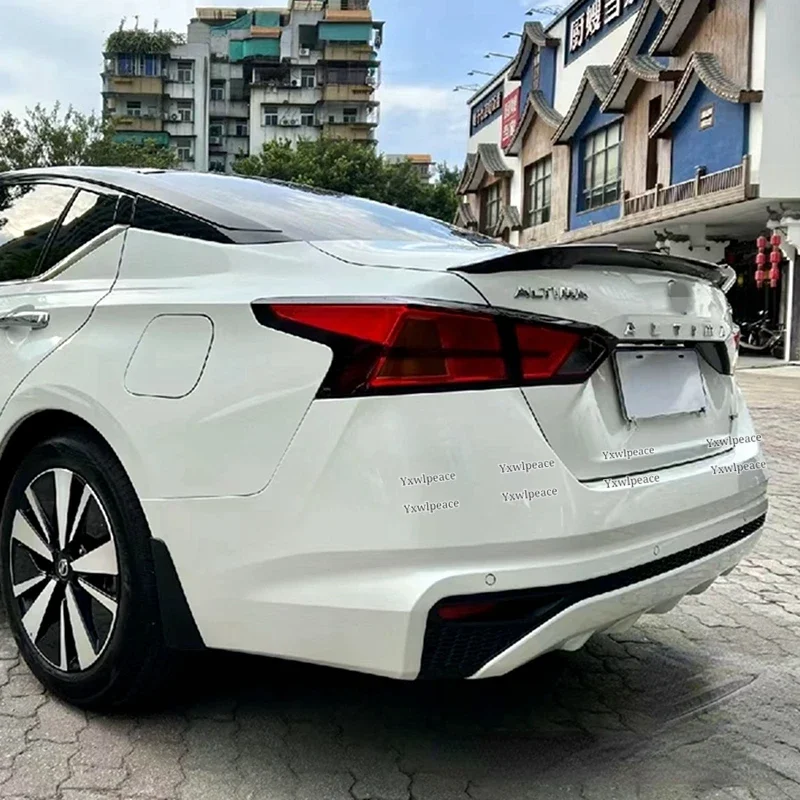 Pour Nissan Altima Teana Spoiler 2019 -2023 2024 ABS plastique non peint couleur couvercle de coffre arrière becquet corps Kit accessoires