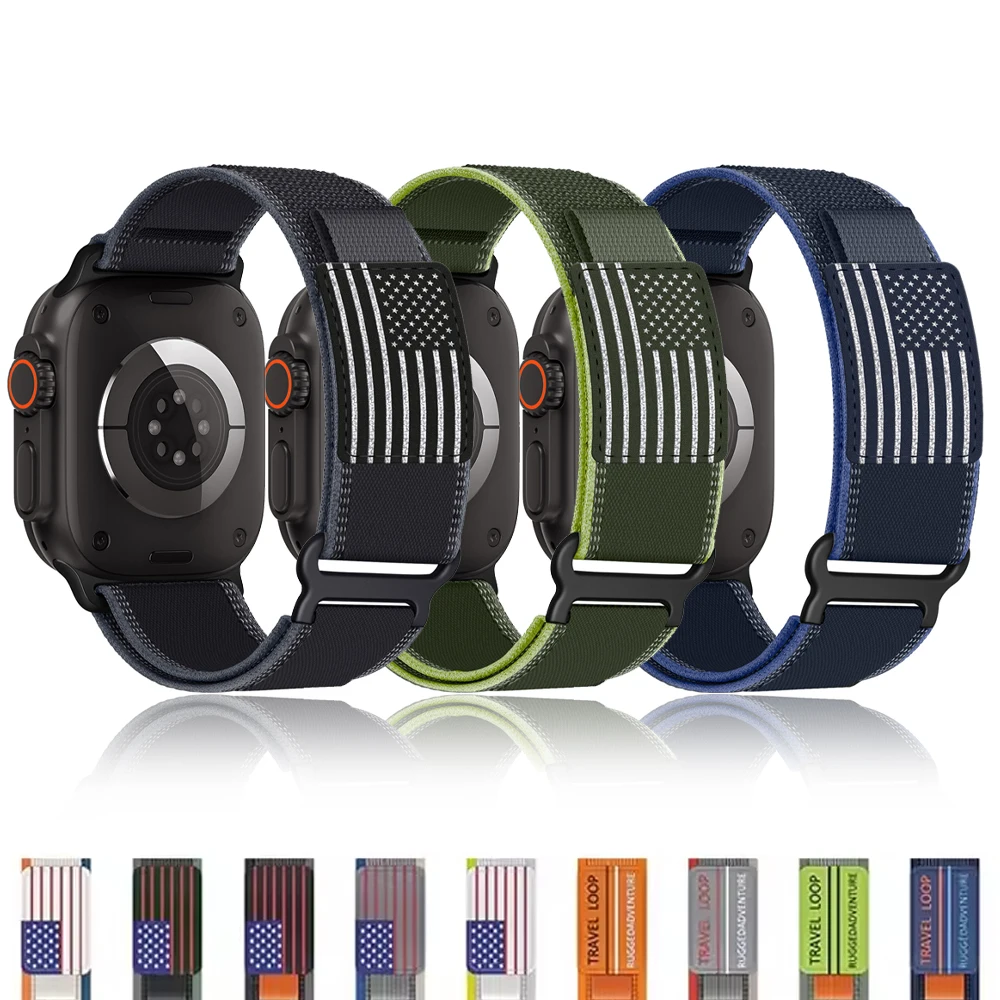 Für Apple Watch Armband Ultra3 11 10 9 8 7 6 SE iWatch Gurt 49mm 44mm 45mm 46mm 42mm Trail Loop Sport Correa Armband Uhrenarmbänder