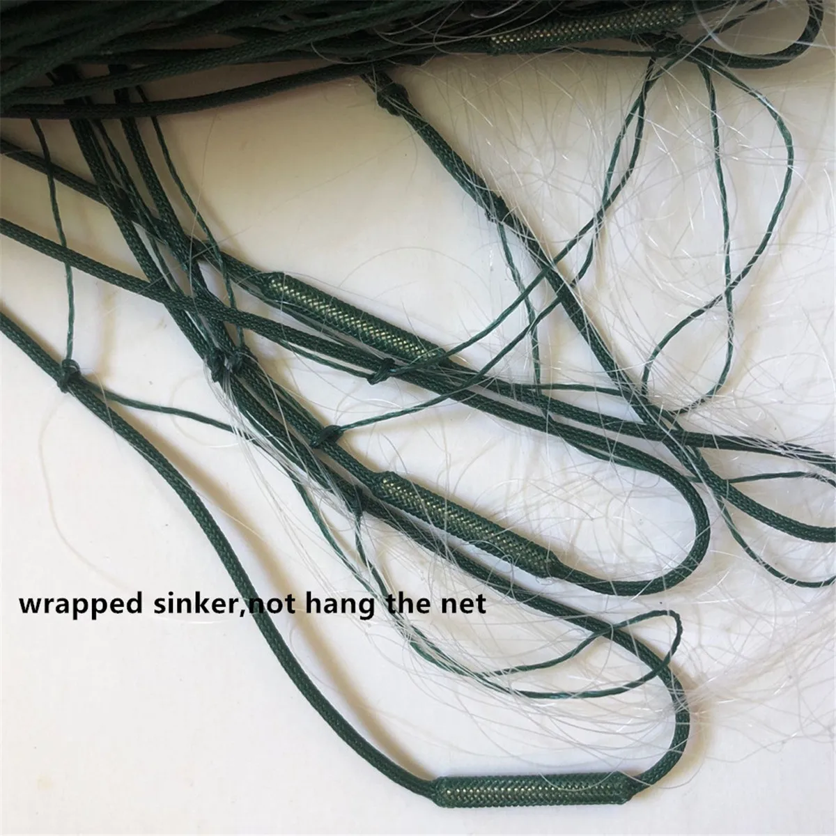 شبكة صيد بطبقة واحدة، شبكة خيشومية من النايلون أحادية الشكل، شبكة سمك المياه العذبة، ارتفاع 1.8 م - 5 م، طول 45 م - 55 م، شبكة 25 مم - 80 مم