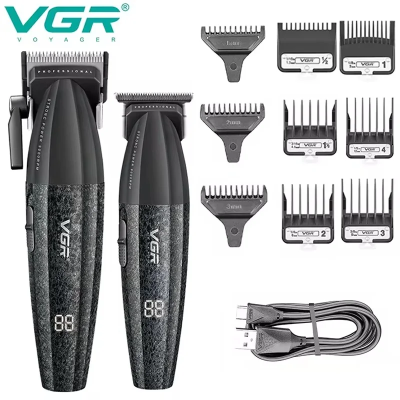 VGR Professional Hair Trimmer Barber Electric Hair Clipper Beard Hair Cutting Machine Haircut Trimer For Men V-640