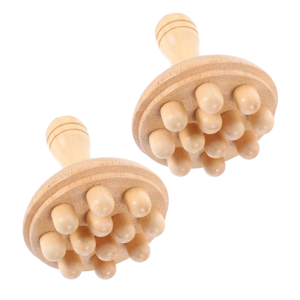 

2Pcs Massage Comb Natural Wood Wide Tooth Scalp Care Detangler Portable Travel H held Wooden Hair Combs For Women
